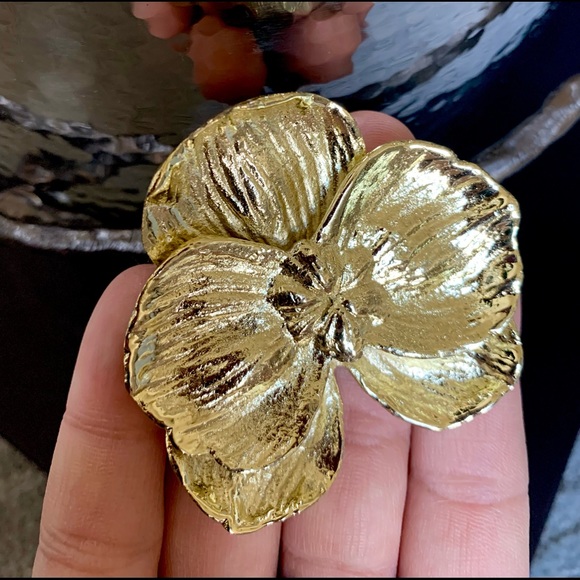 New in box Michael Aram gold orchid champagne bucket / ice bucket - Picture 2 of 11